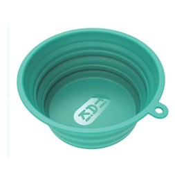 Ciotola da viaggio TIAKI in silicone, turchese