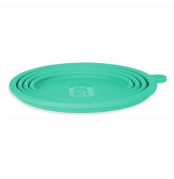 Ciotola da viaggio TIAKI in silicone, turchese