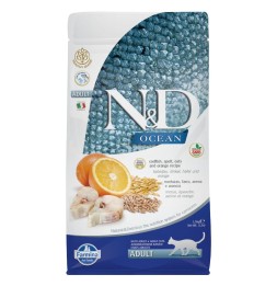 Farmina N&D Ocean Low Grain Adult Cat Merluzzo e Arancia