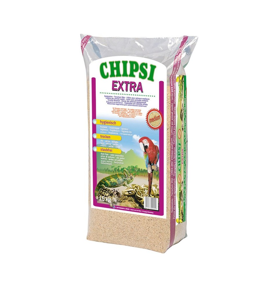Lettiera in legno di faggio Chipsi Extra 15 kg